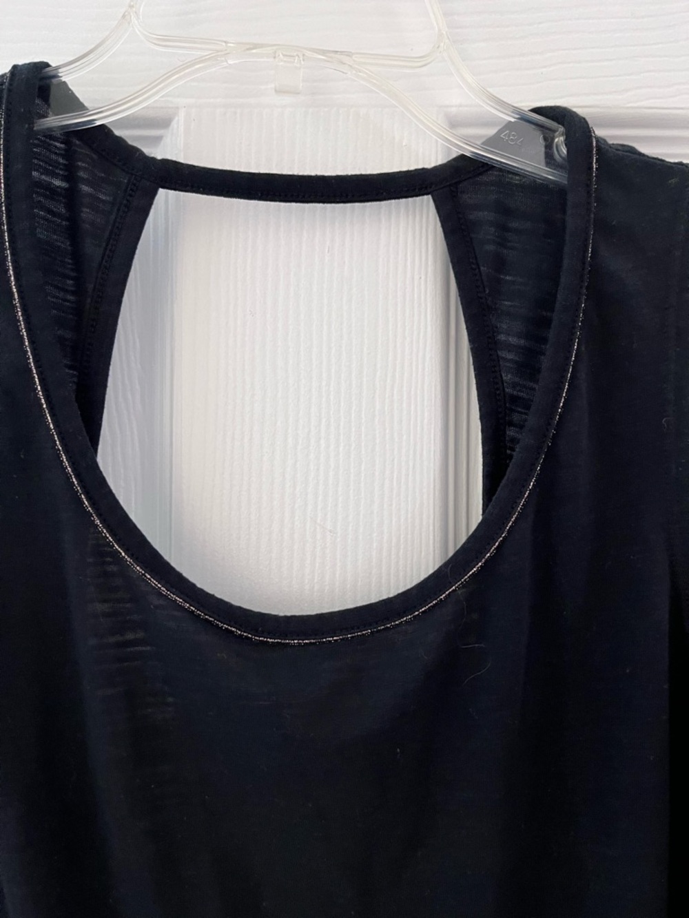 Nike Black Yoga Tank Top with Gold Metallic trim - Picture 7 of 8